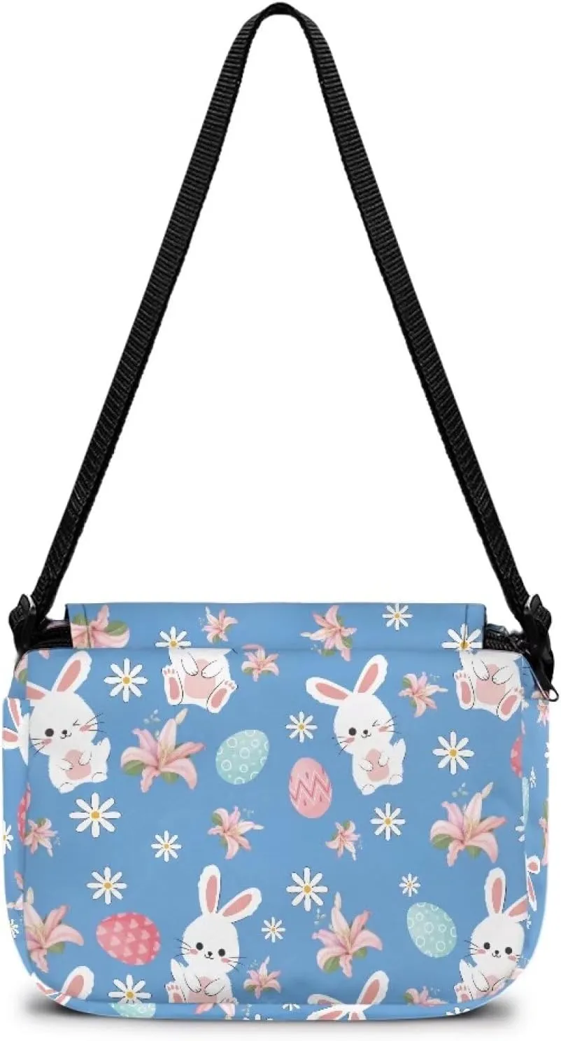 Kids Fashion Crossbody Purse Lightweight Messenger Bag with Zipper and Adjustable Strap for School Travel