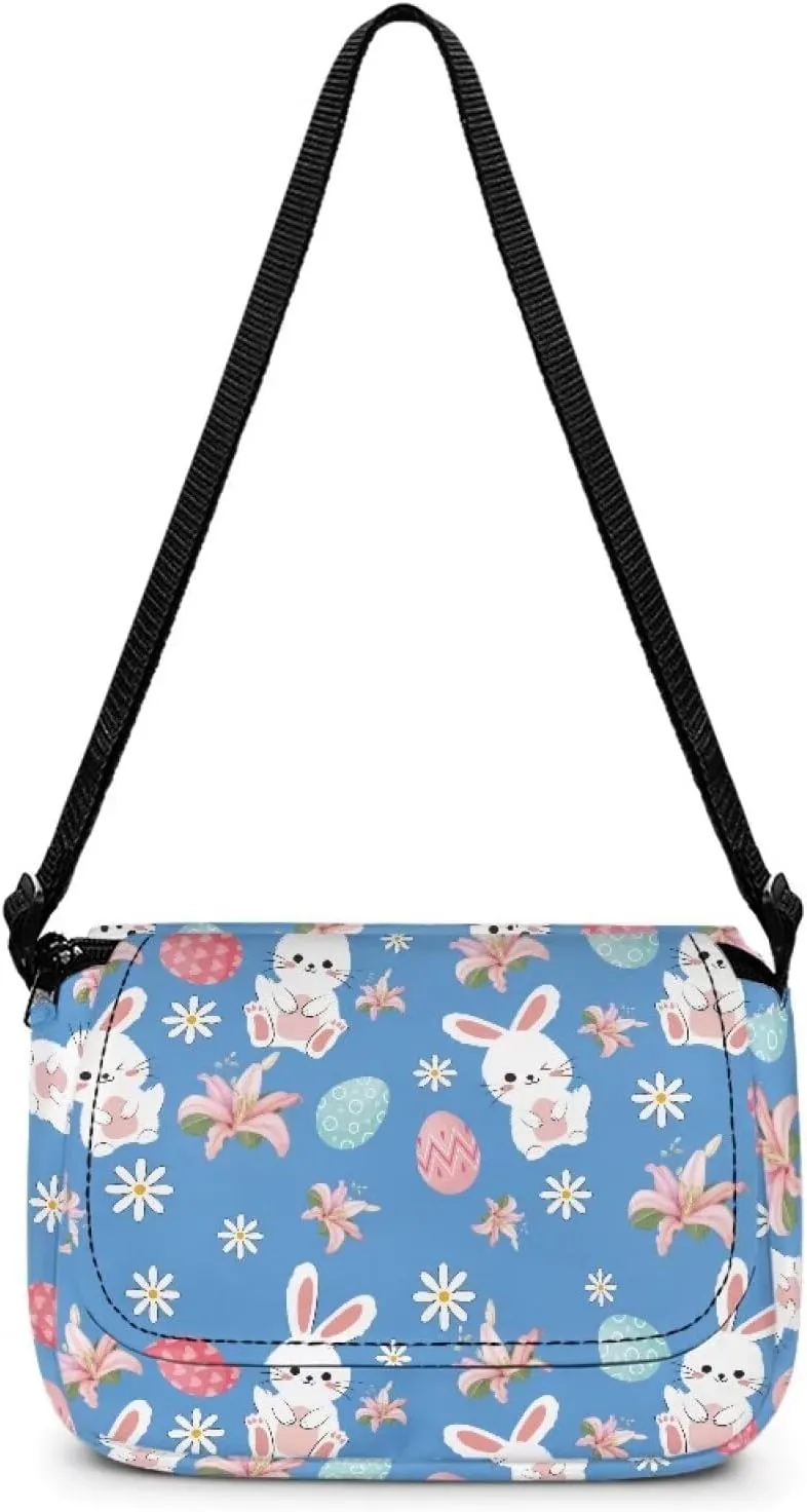 Kids Fashion Crossbody Purse Lightweight Messenger Bag with Zipper and Adjustable Strap for School Travel