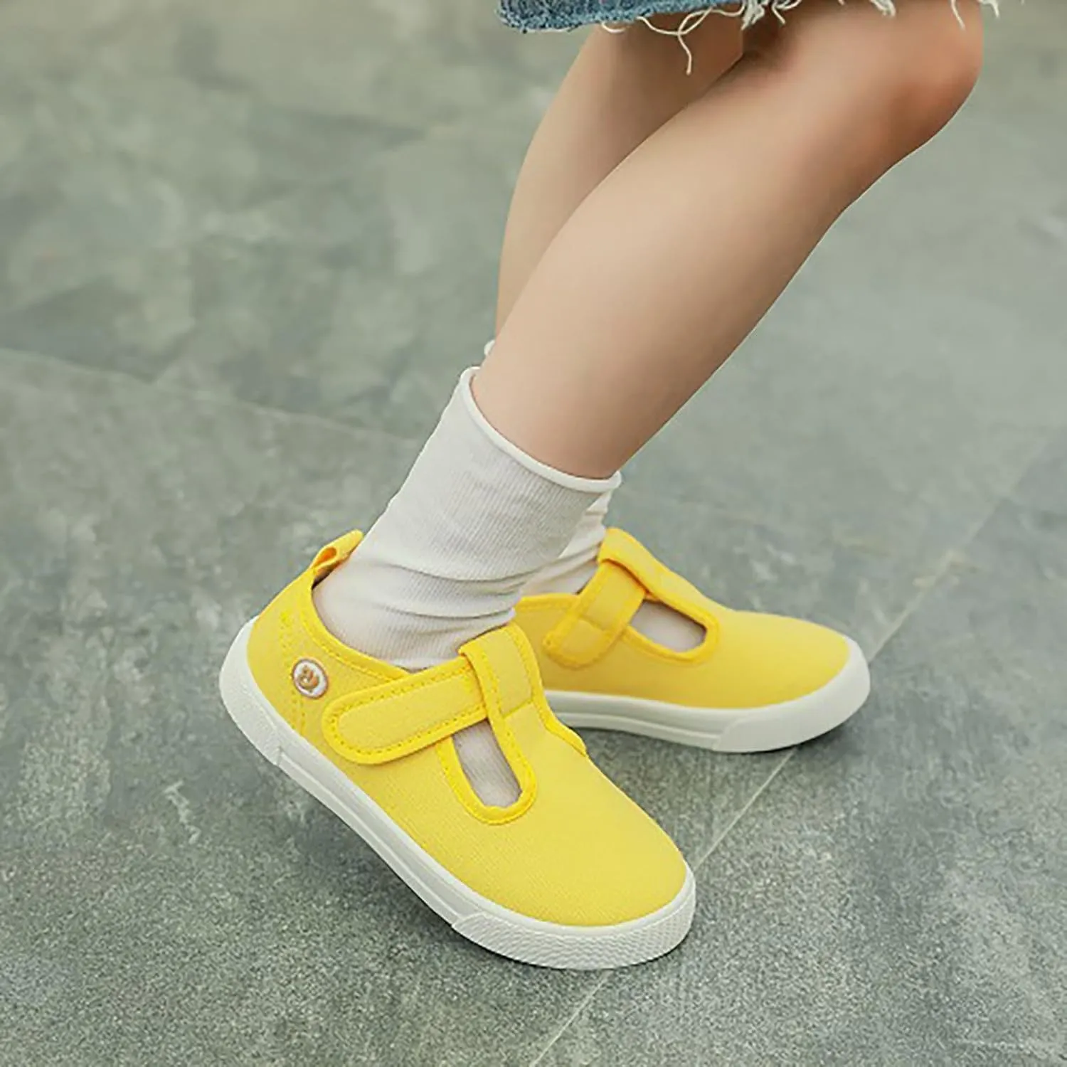 Kids Shoes Toddler Baby Boy Girl Shoes Flat Shoes Bao Head One Foot Off Girl Canvas Shoes Toddler Running Shoes Girls