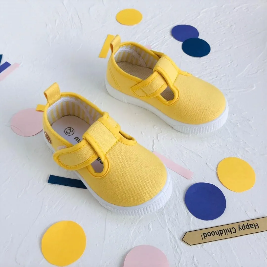 Kids Shoes Toddler Baby Boy Girl Shoes Flat Shoes Bao Head One Foot Off Girl Canvas Shoes Toddler Running Shoes Girls