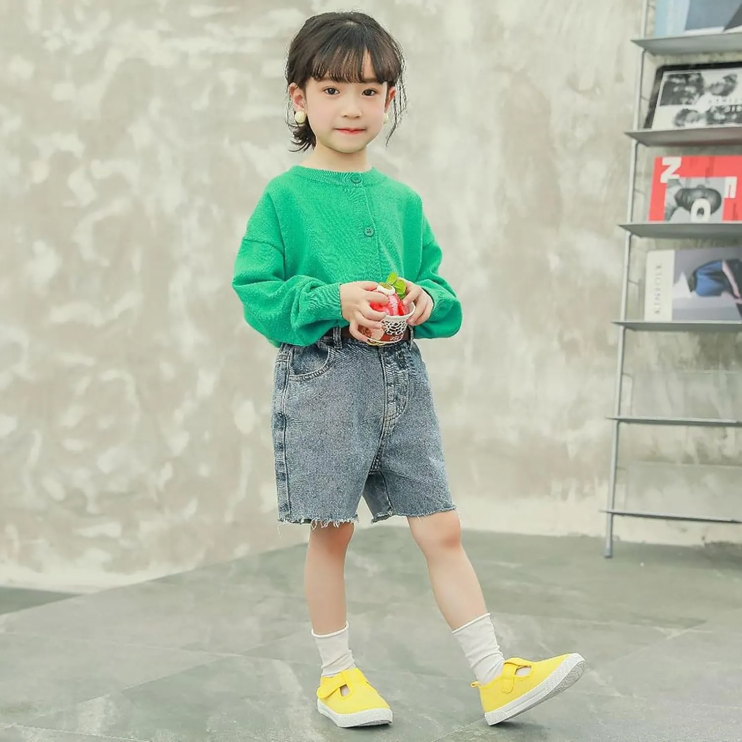 Kids Shoes Toddler Baby Boy Girl Shoes Flat Shoes Bao Head One Foot Off Girl Canvas Shoes Toddler Running Shoes Girls