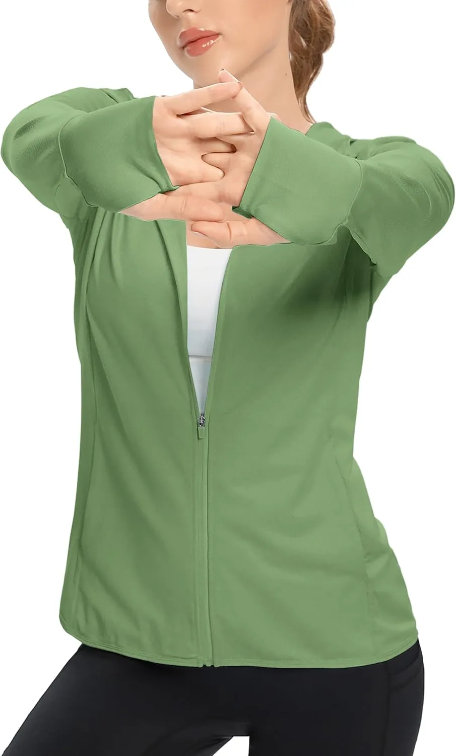 KPSUN Women's UPF 50  UV Sun Protection Clothing Zip Up Hoodie SPF Long Sleeve Sun Shirt Fishing Hiking Outdoor Jacket