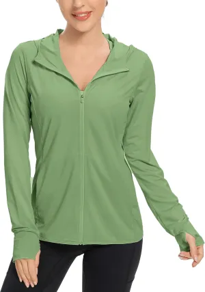 KPSUN Women's UPF 50  UV Sun Protection Clothing Zip Up Hoodie SPF Long Sleeve Sun Shirt Fishing Hiking Outdoor Jacket