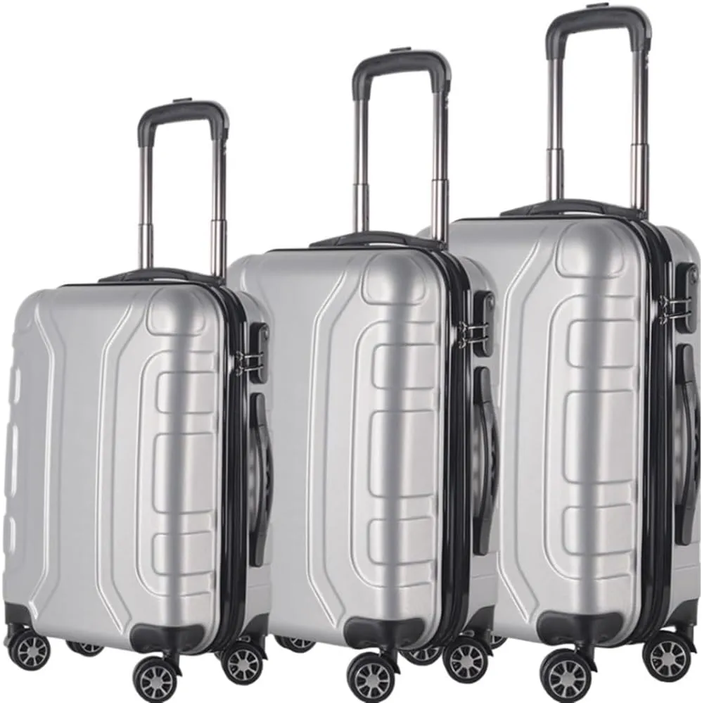 Lightweight Suitcases 3pcs Luggage Sets Wear-Resistance 20/24/28inch Lightweight Suitcase Spinner Wheels Suitcase Trolley