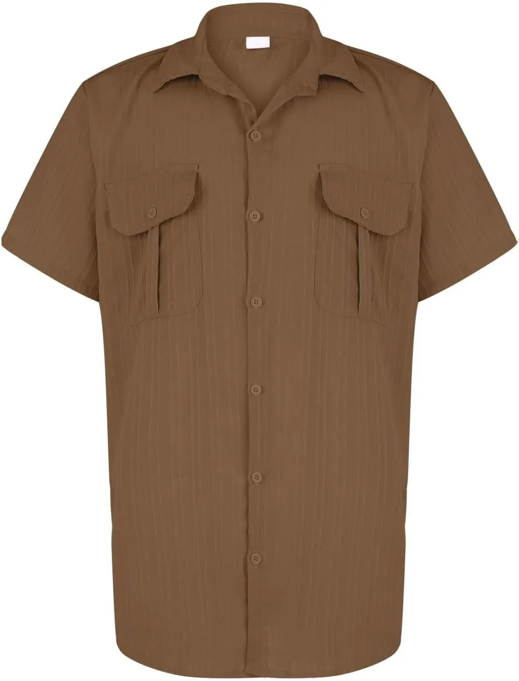 Linen Button Down Shirts for Men Casual Short Sleeve Loose Fit Hawaiian Shirt with Pockets Summer Trendy Beach Tops