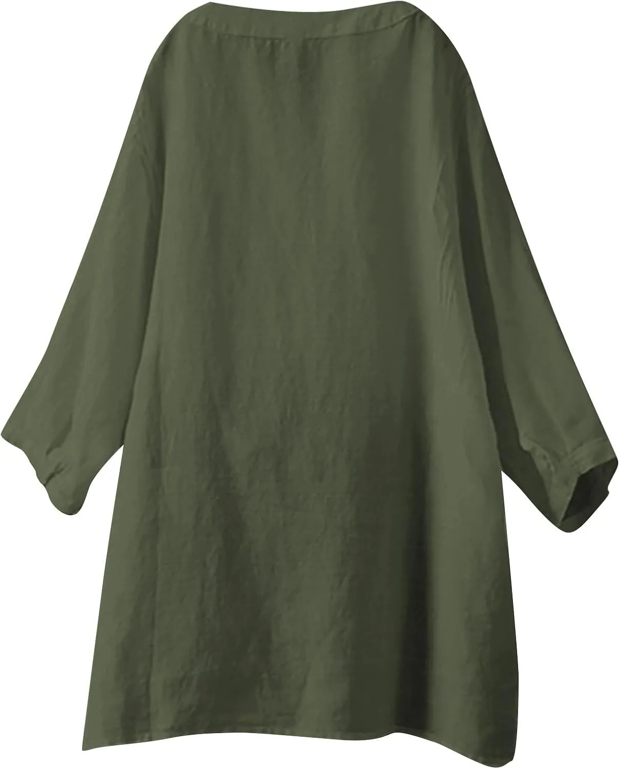 Linen Tops for Women 2025 Summer Button Down V Neck Shirts Casual Short Sleeve Loose Tshirt Cotton Linen Blouse Tees