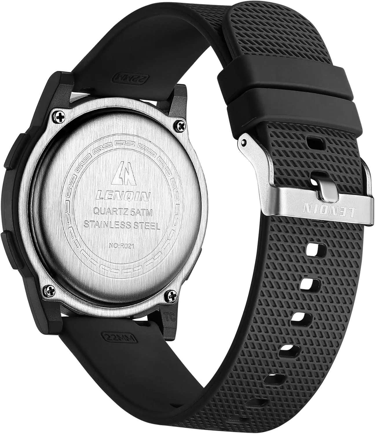 LN LENQIN Mens Watches Digital Watch for Men Stopwatch Ultra-Thin Minimalist Military Sports Waterproof Mens Wrist Watches with LED Backlight/Alarm/Timer/Date