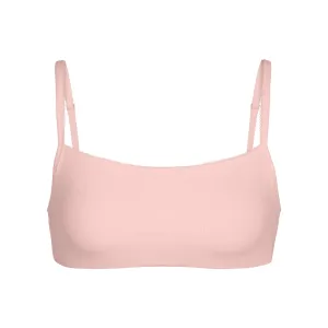 LOGO POINTELLE SCOOP NECK BRALETTE | QUARTZ
