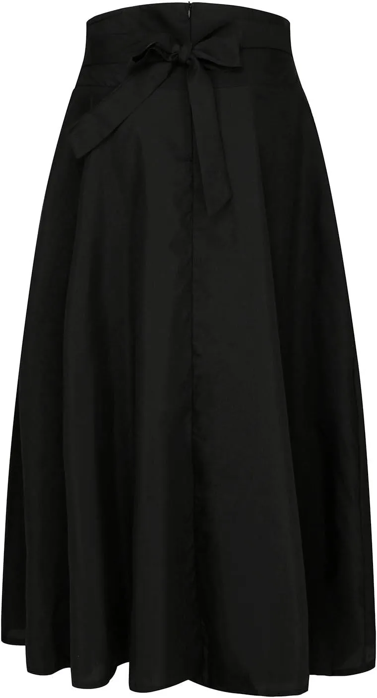 Long Skirts for Women Women's Midi Skirt Summer Pleated Flowy Elastic High Waisted Skirts with Pockets Women Skirt