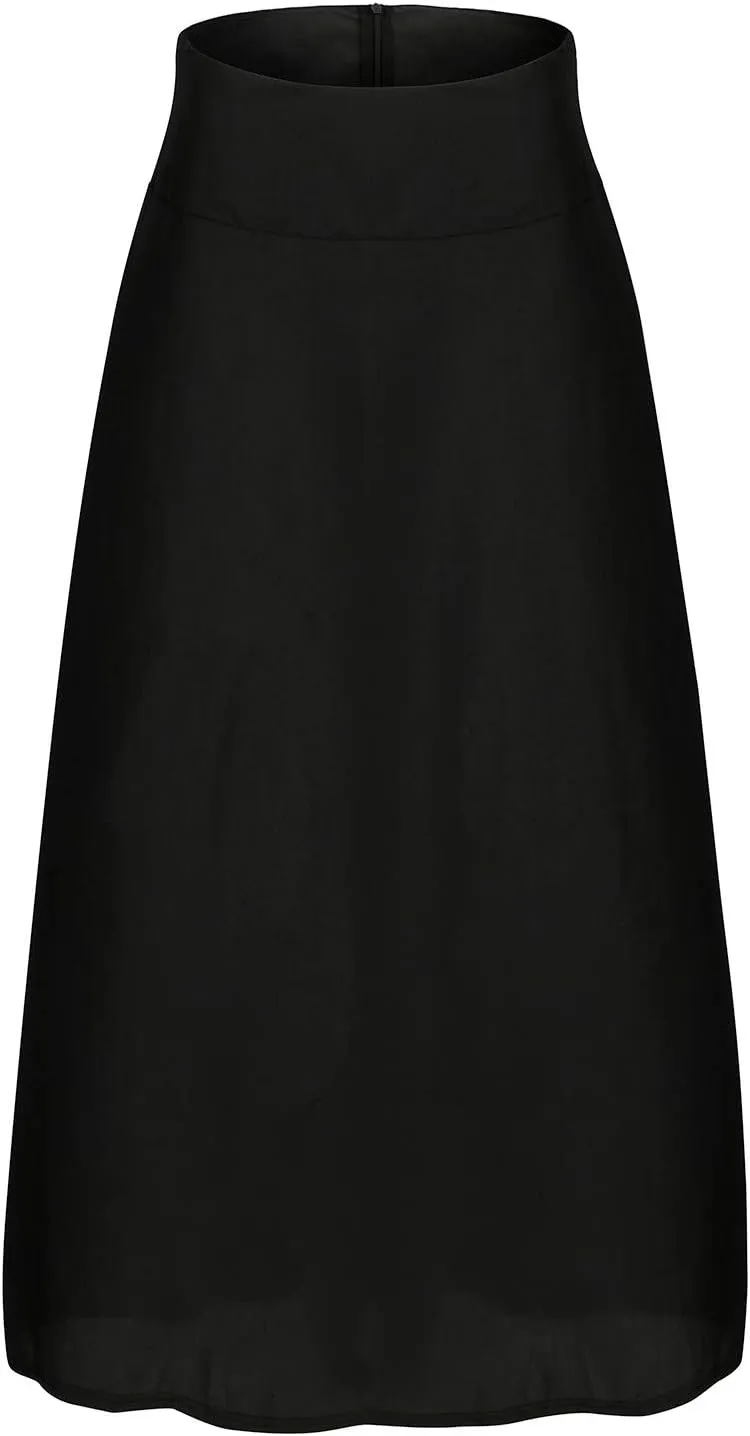 Long Skirts for Women Women's Midi Skirt Summer Pleated Flowy Elastic High Waisted Skirts with Pockets Women Skirt