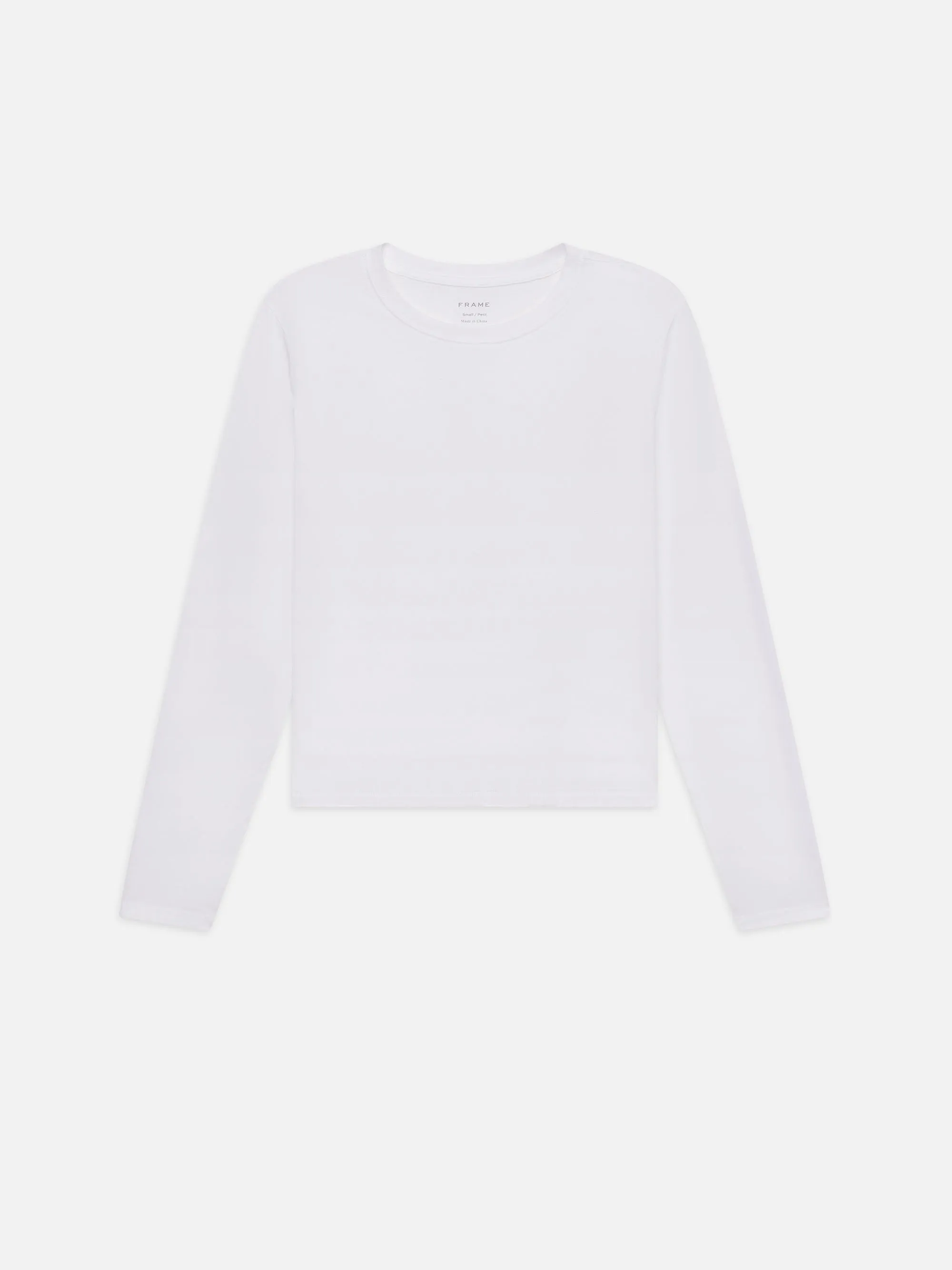 Long Sleeve Baby Tee -- White