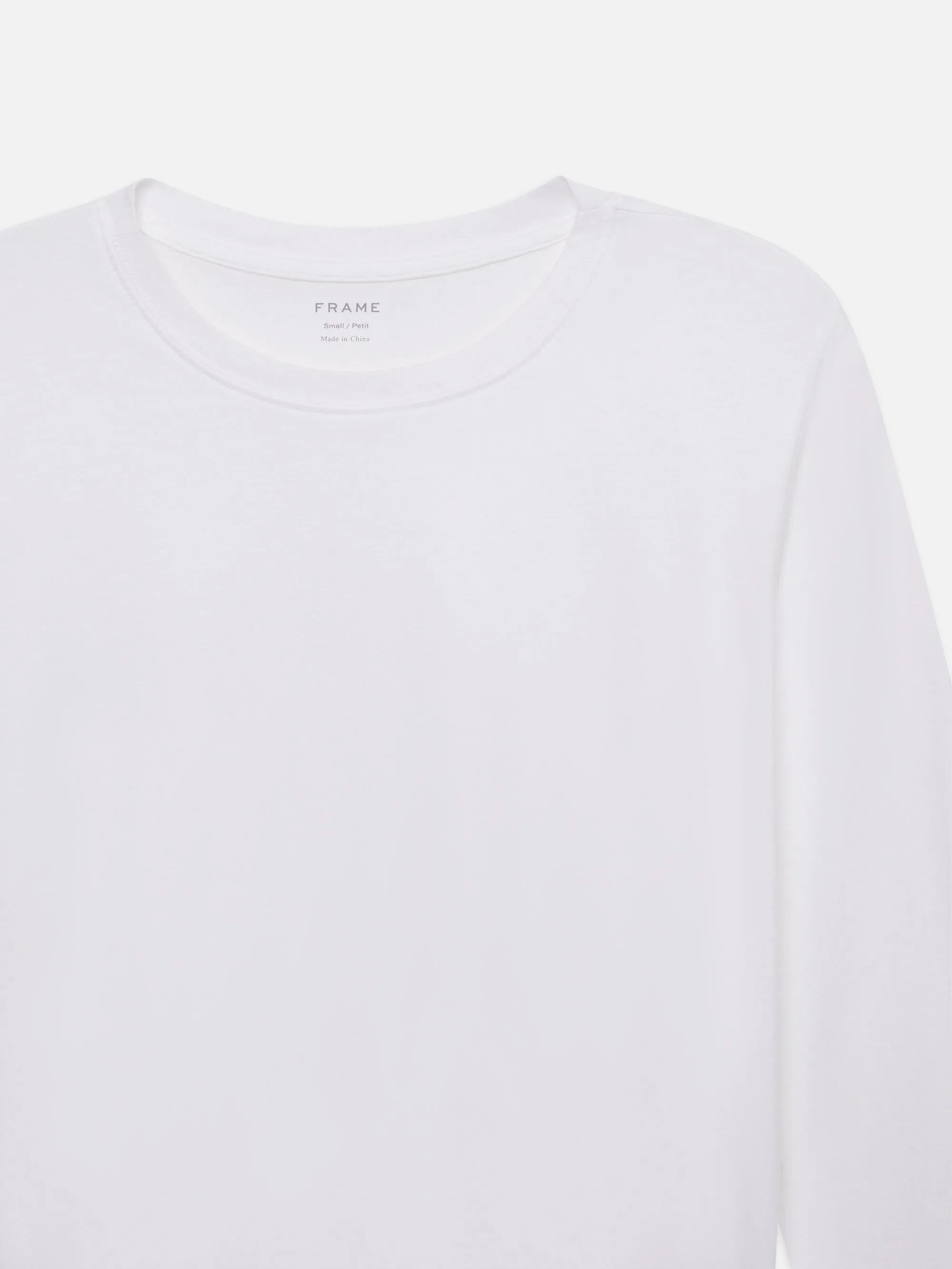 Long Sleeve Baby Tee -- White