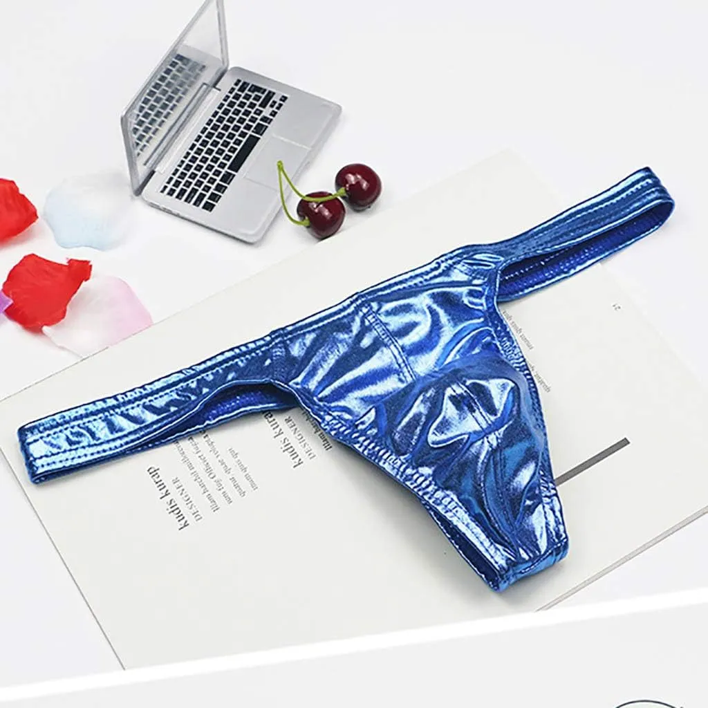 Low-waist Underwear Underwear Bright Triangular Painted Sexy Fashion Men's Men's underwear Bottoms Out Brief