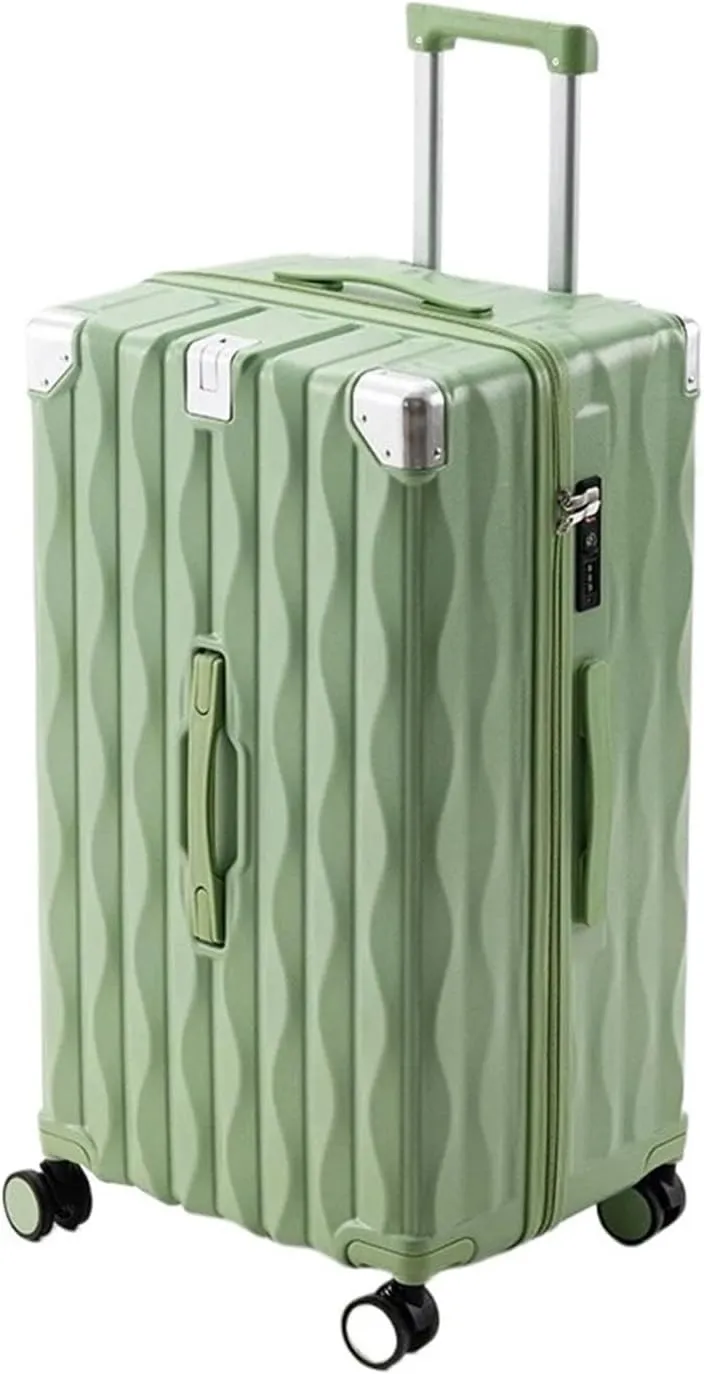 Luggage 24" 26" 28Inch Suitcase Travel Bag Large Capacity Trolley Case PC Multi-function Password Box USB Charging Luggage Suitcase(D,26Inches 650mm)