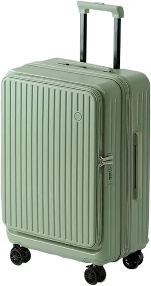 Luggage Side Opening Luggage 2024 New Extendable Multifunctional Trolley Case 20 Inch Suitcase travel case Suitcase((Light green),22)