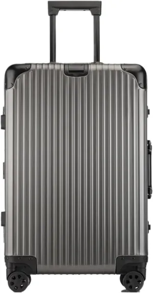 Luggage Suitcase Aluminum Metal Password Trolley Luggage Suitcase Trip Cabin Carry-on 20/24/28/32 Inch Travel Bags Suitcases Suitcase(Gray,22 inch)
