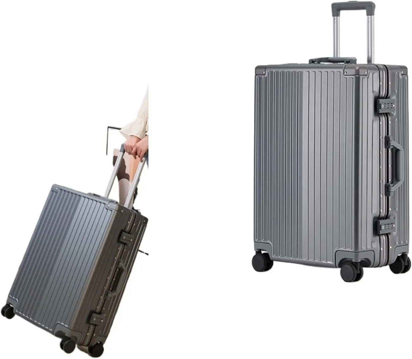 Luggage Travel Suitcase Universal Wheel Luggage Men And Women Large Size Trolley Case Ins Internet Hot New Password Boarding Bag Suitcase(V,20 inches)