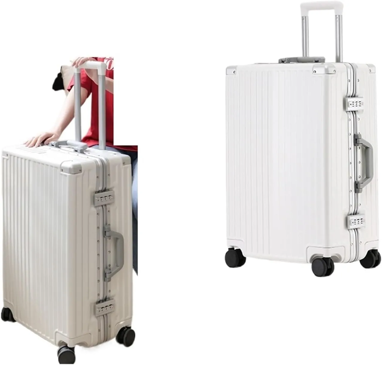 Luggage Travel Suitcase Universal Wheel Luggage Men And Women Large Size Trolley Case Ins Internet Hot New Password Boarding Bag Suitcase(V,20 inches)