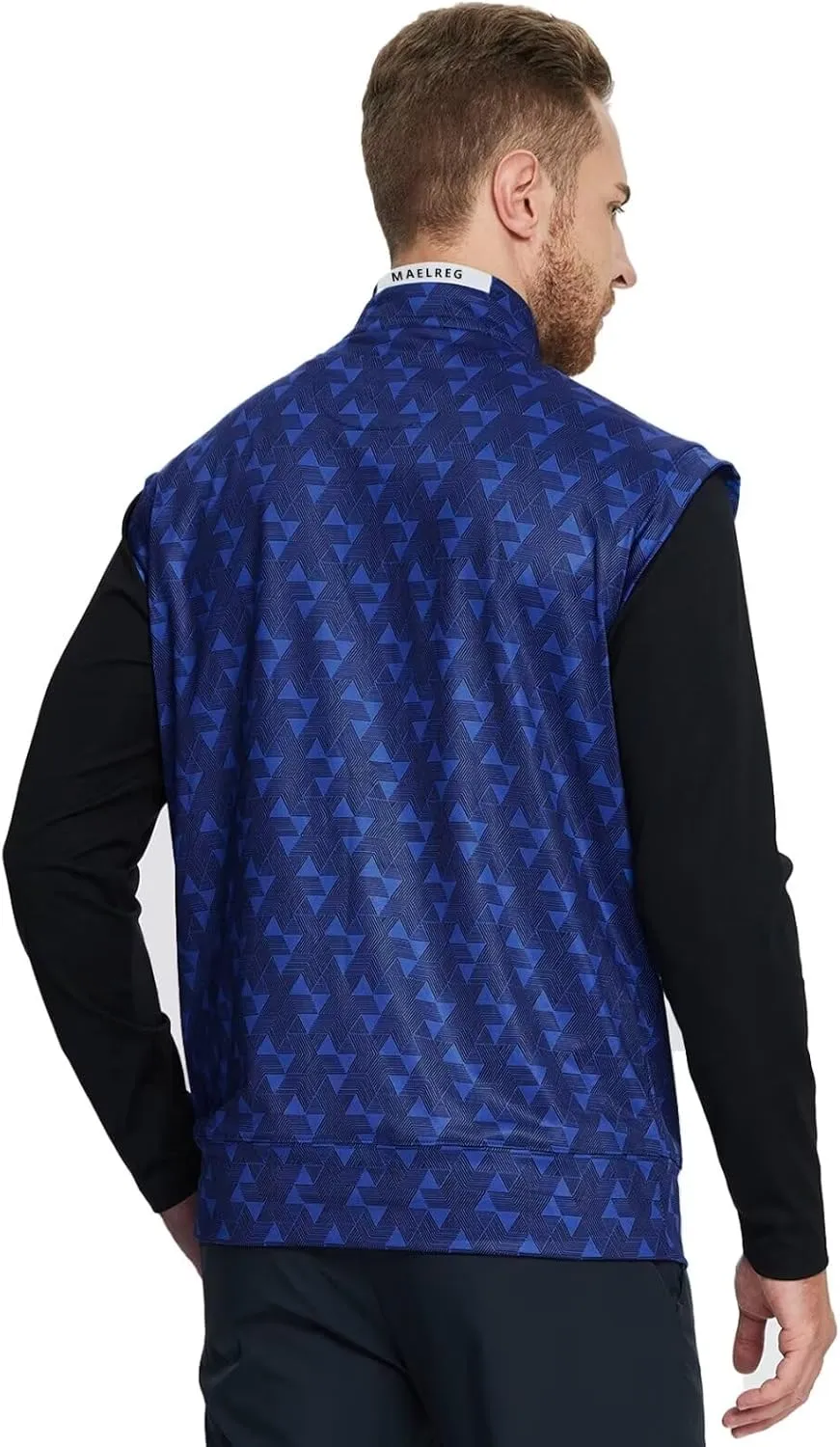 M MAELREG Golf Vests For Men Dry Fit Lightweight Moisture Wicking Performance Sports Breathable Golf 1/4 Zip Pullover Men