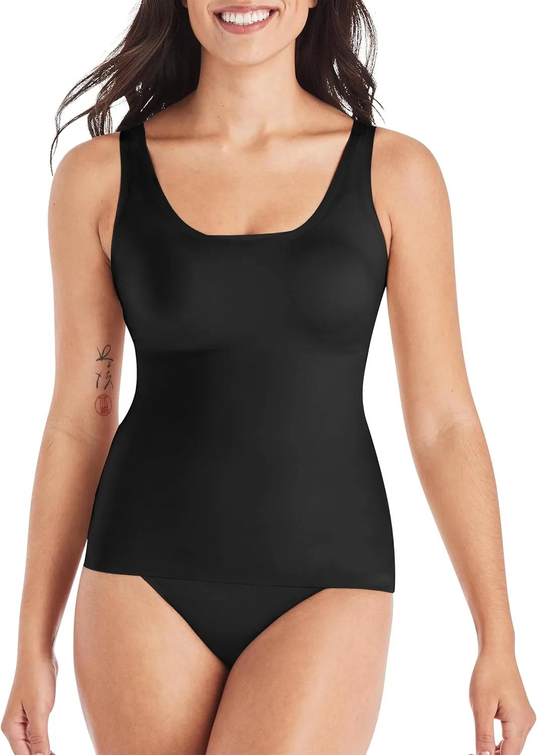 Maidenform Women's Shapewear Cami Tank Top, Tummy Control & Back Smoothing