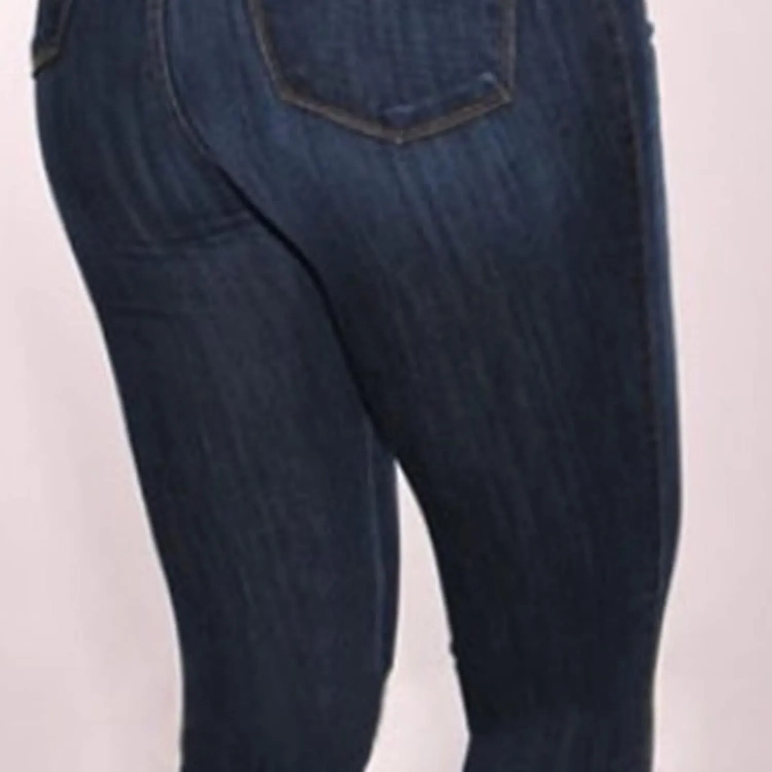 Maiyifu-GJ Butt Lifting Skinny Jeans for Women 5 Button Up High Waisted Jeans Casual Stretch Slim Fit Denim Pants (Dark Blue,X-Large)
