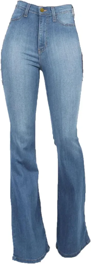 Maiyifu-GJ Women's Flare Bell Bottom Jeans High Rise Slimming Wide Leg Denim Jeans Retro Slim Boot Cut Jean Trousers