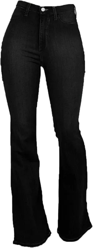 Maiyifu-GJ Women's Flare Bell Bottom Jeans High Rise Slimming Wide Leg Denim Jeans Retro Slim Boot Cut Jean Trousers