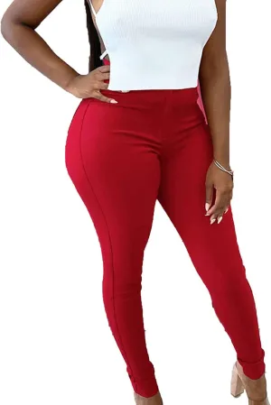 Maiyifu-GJ Women's High Waisted Skinny Stretch Jeans Butt Lifting Slim Fit Pull on Jean Casual Tapered Leg Denim Pants