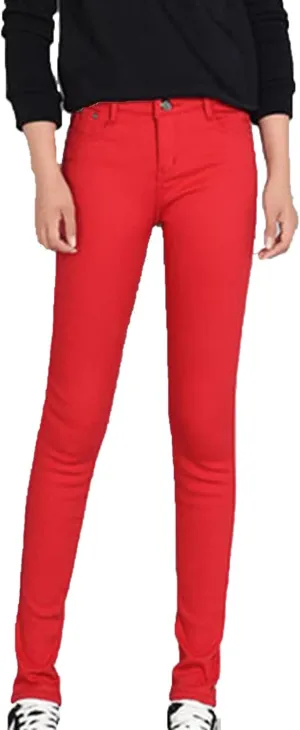 Maiyifu-GJ Women's Winter Warm Fleece Lined Jeans Slim Fit Thermal Pencil Denim Pants Skinny High Waisted Tapered Jean