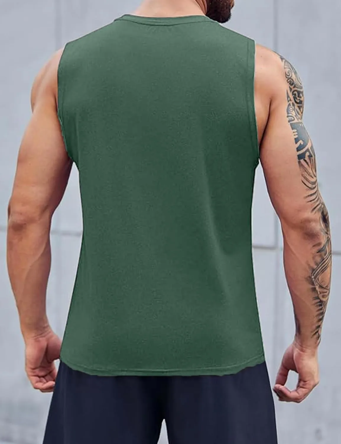 Men Summer Beach Tank Tops Hawaiian Palm Tree Sleeveless Shirts T Shirt Graphic Muscle Gym Vacation Tee Top