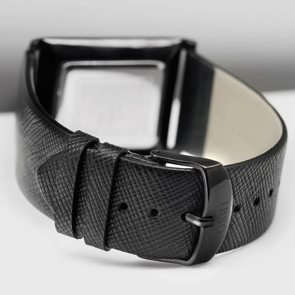 Men Watches 7MM Ultra-Thin Rectangle Dial Watch Classic Quartz Wristwatch