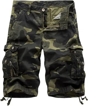 Mens Cargo Shorts Trousers Cotton Color and Cropped Summer Shorts Pants Men's pants Cargo Shorts for Men Stretch