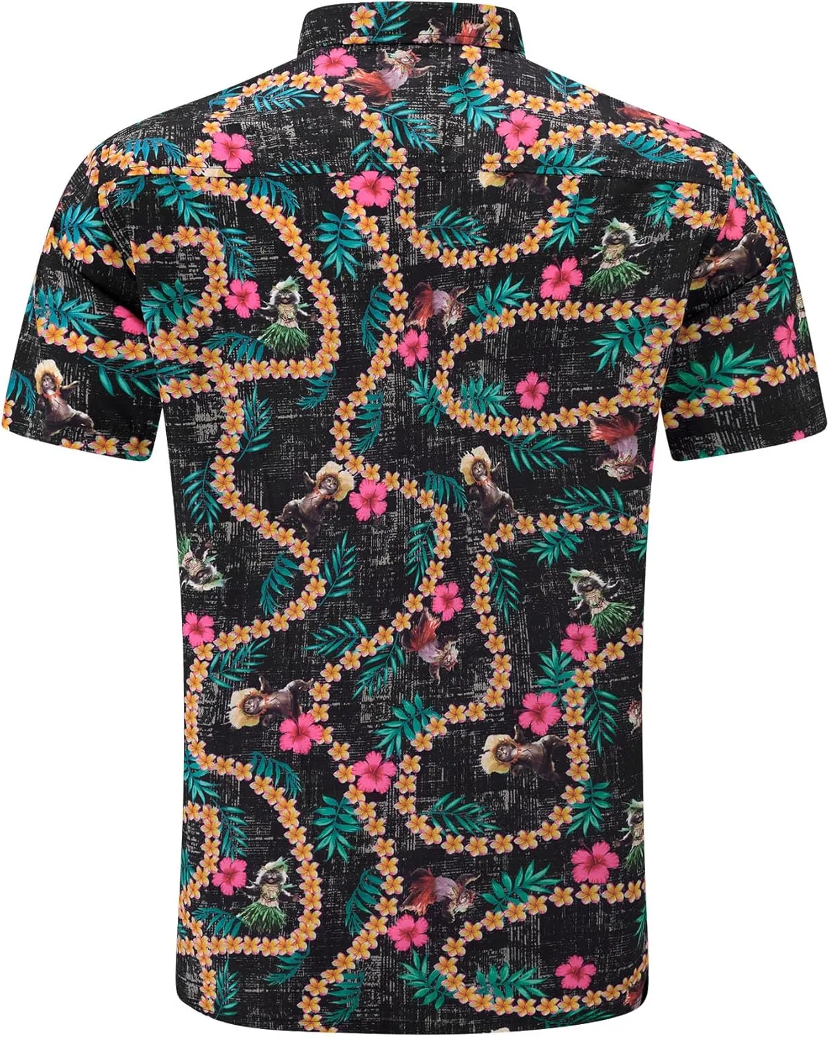Mens Funny Hawaiian Short Sleeve Casual Button Down Shirts