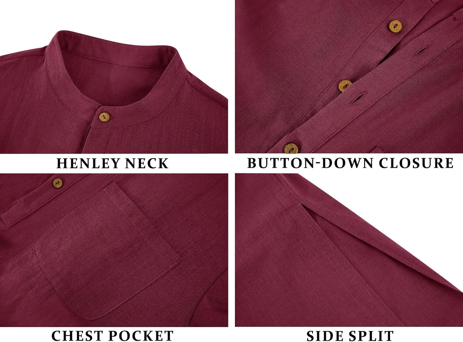 Mens Kurta Cotton Linen Henley Shirts Kaftan Short Sleeve Lounge Plain Gown Shirt