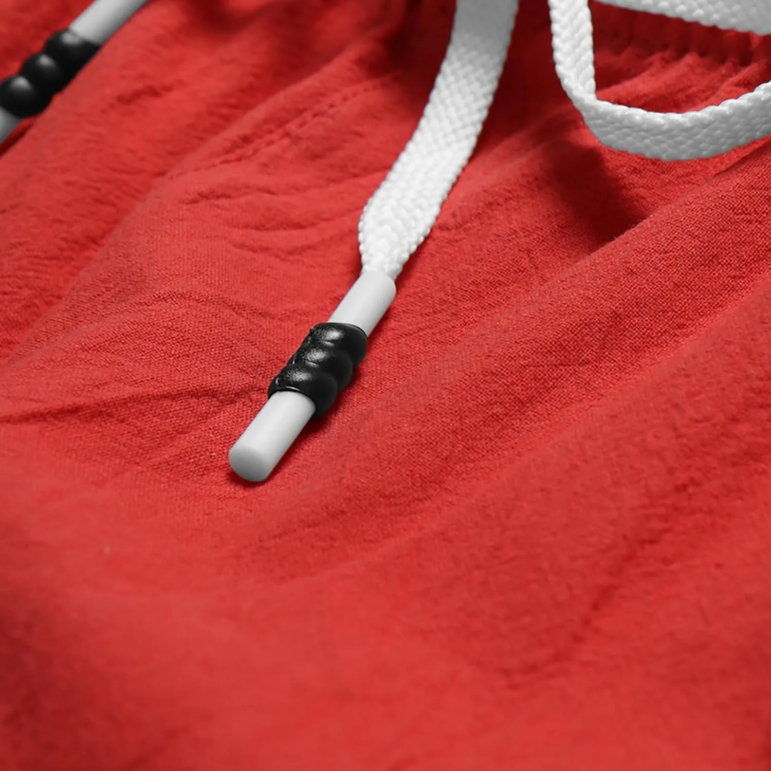 Mens Linen Shorts Summer Beach Vacation Shorts 2024 Trendy Button Up Elastic Waist Pants Lightweight Drawstring Yoga Shorts