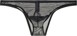 Mens Ransparent Thong Thin Mesh Sexy Underwear Biker Leather