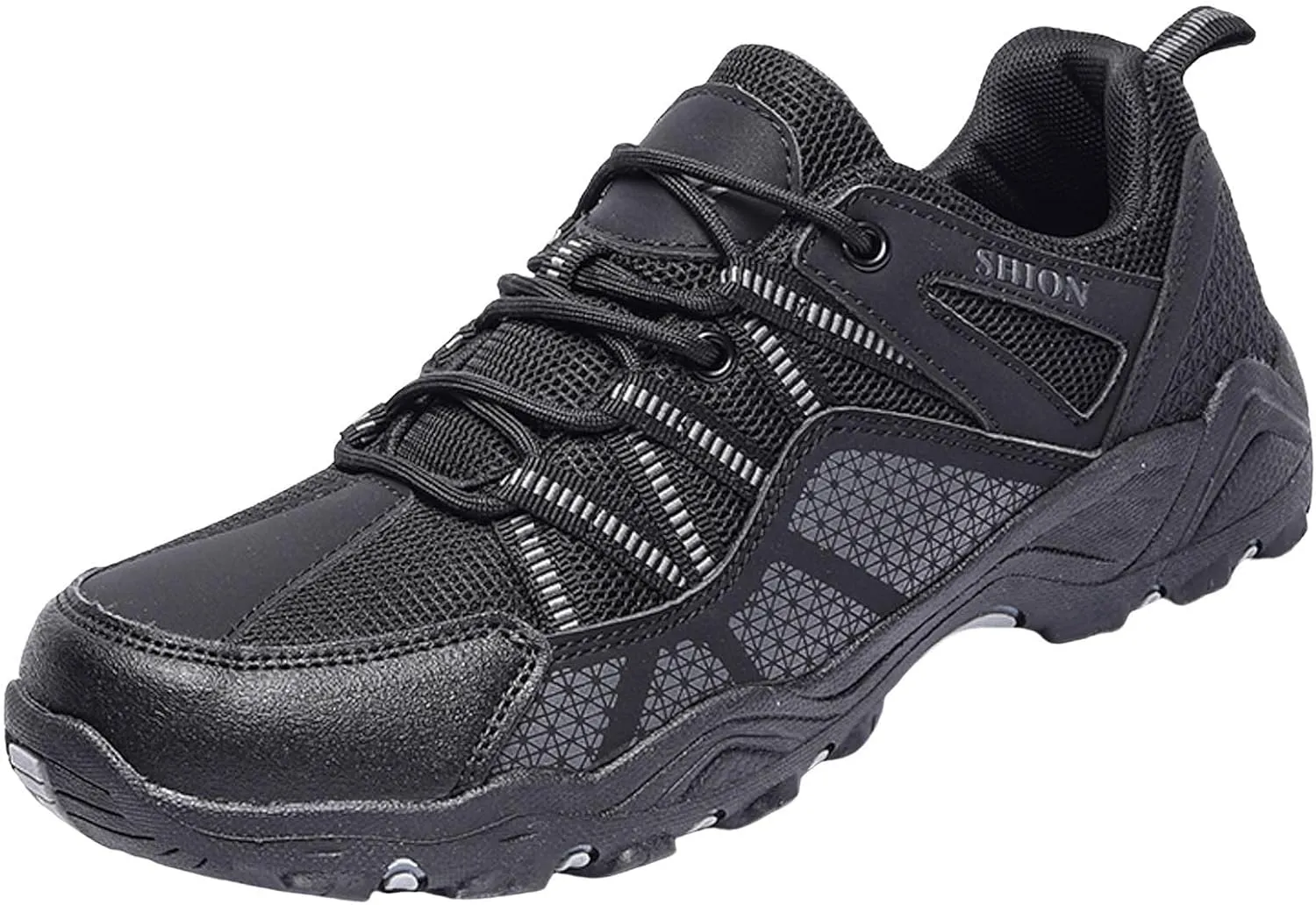Men's Sneakers Athletic Footwear Sporty Outdoor Hiking Shoes Stylish Thick Sole Comfortable Lace Up Design for