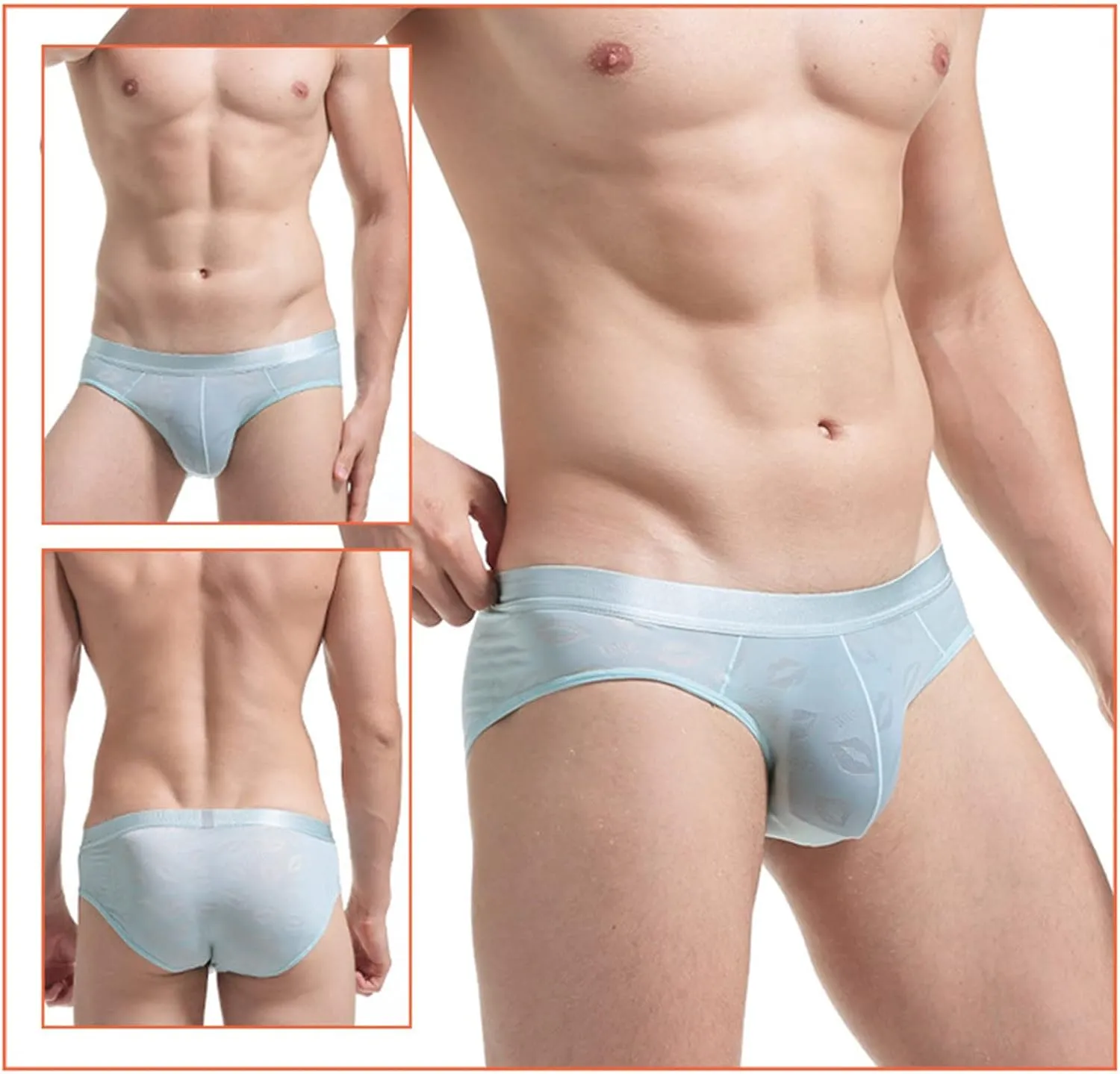 Men's Stretch Underwear Support Briefs Wide Waistband Multipack Y Briefs for Men