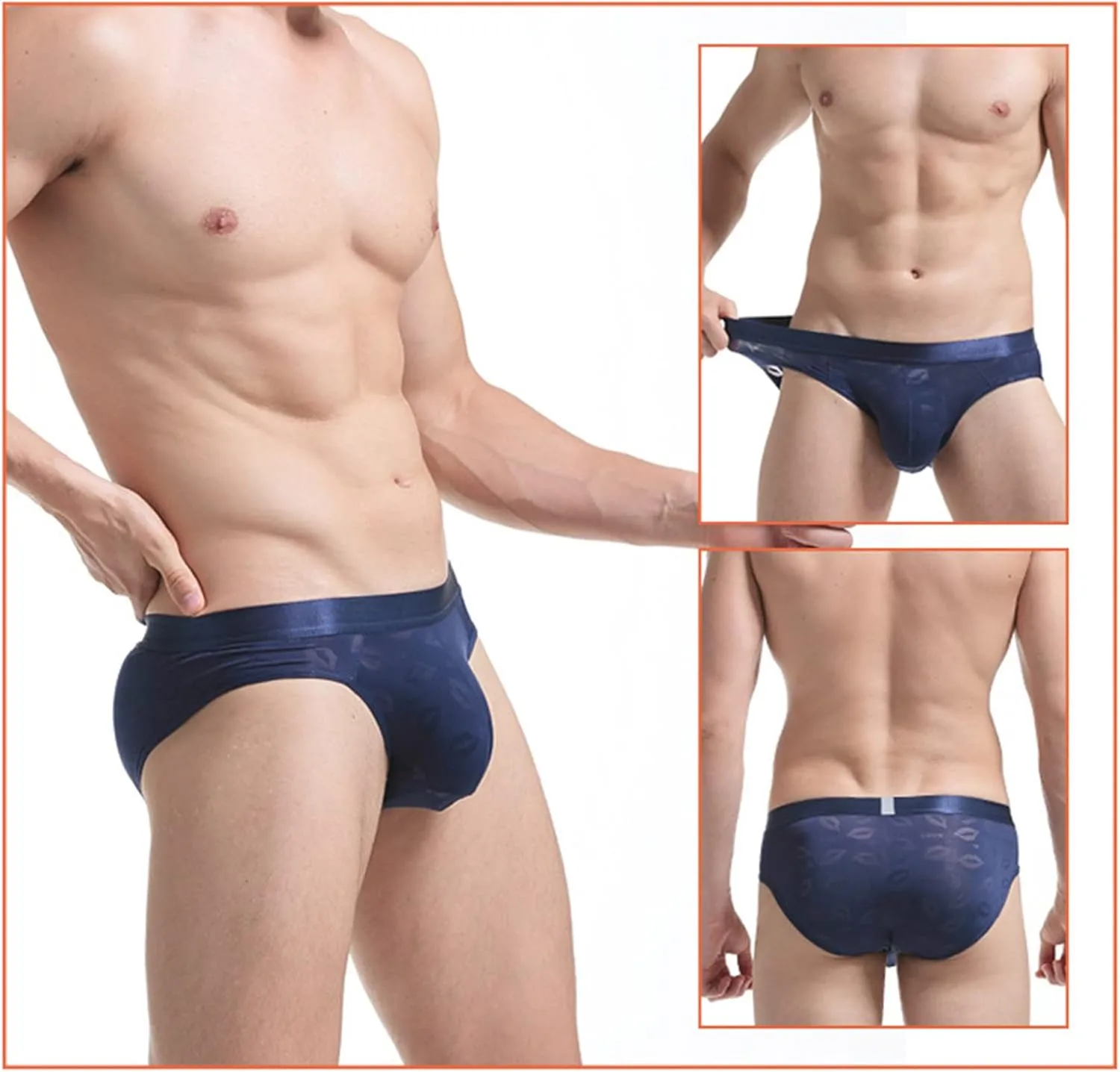 Men's Stretch Underwear Support Briefs Wide Waistband Multipack Y Briefs for Men