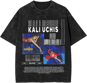 Mens Vintage Oversized Casual Drop Shoulder T-Shirt Loose Tee Top