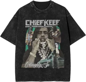 Mens Vintage Oversized Casual Drop Shoulder T-Shirt Loose Tee Tops