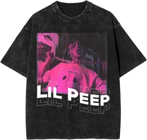 Mens Vintage Oversized Funny Drop Shoulder T-Shirt Loose Tees Tops