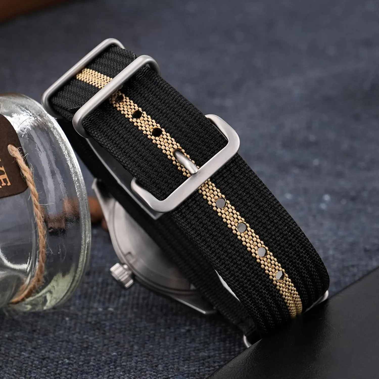 Militado ML08 VH31 38mm Military Mens Watch Double Domed Sapphire Crystal C3 Green Light 10 ATM Waterproof Analog Watches for Men and Women