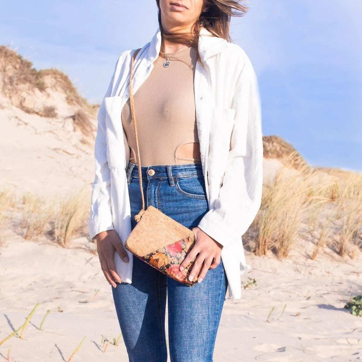 Mini Cork Crossbody Bag for Women, Cork from Portugal