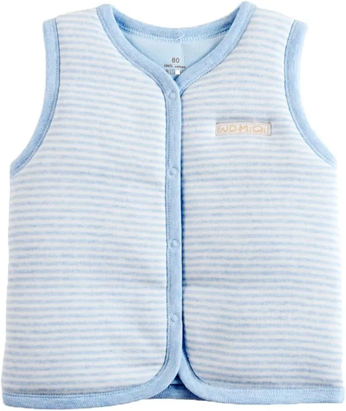 Monvecle Baby Cotton Warm Vests Unisex Infant to Toddler Padded Waistcoat