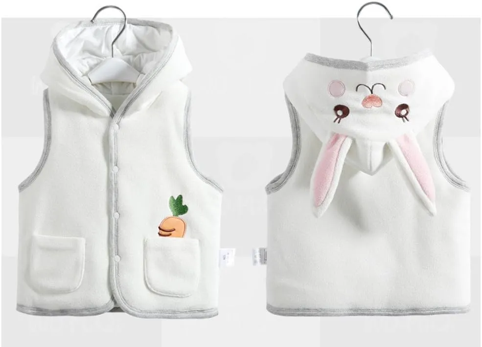 Monvecle Baby to Toddler Hooded Vests Unisex Infants Sleeveless Padded Waistcoat