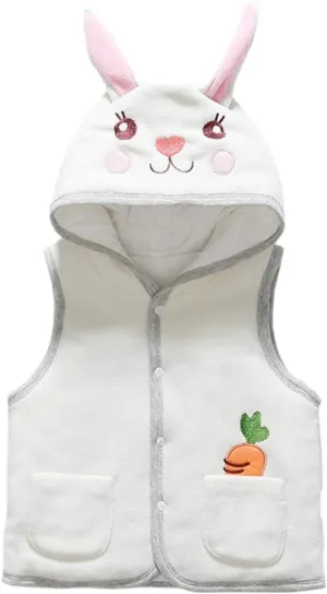 Monvecle Baby to Toddler Hooded Vests Unisex Infants Sleeveless Padded Waistcoat