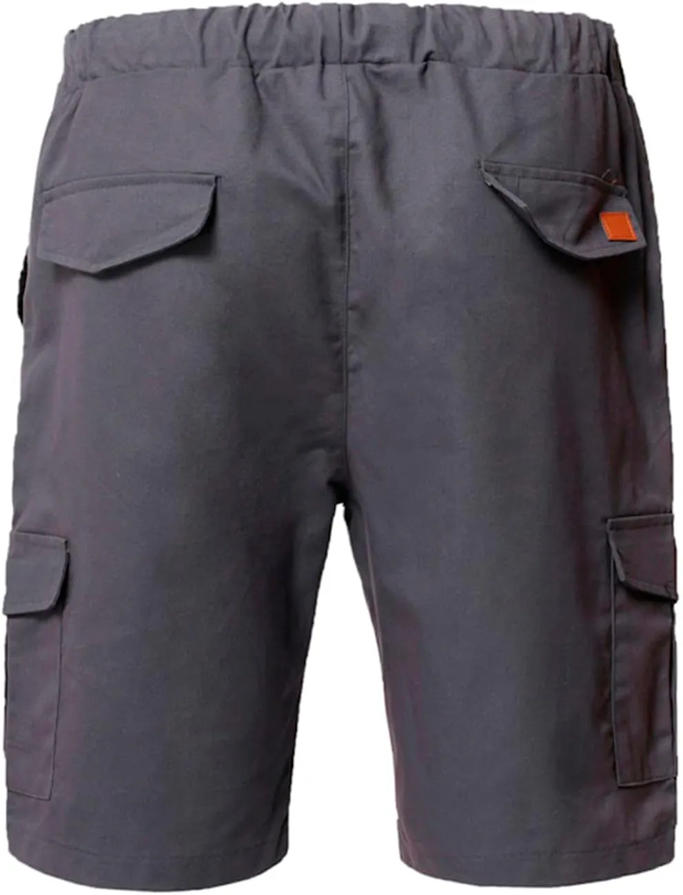 Muscularfit 6 Inch Inseam Shorts Men Cotton Linen Shorts with Pockets Slim Fit Drawstring Elastic Waist Summer Beach Shorts