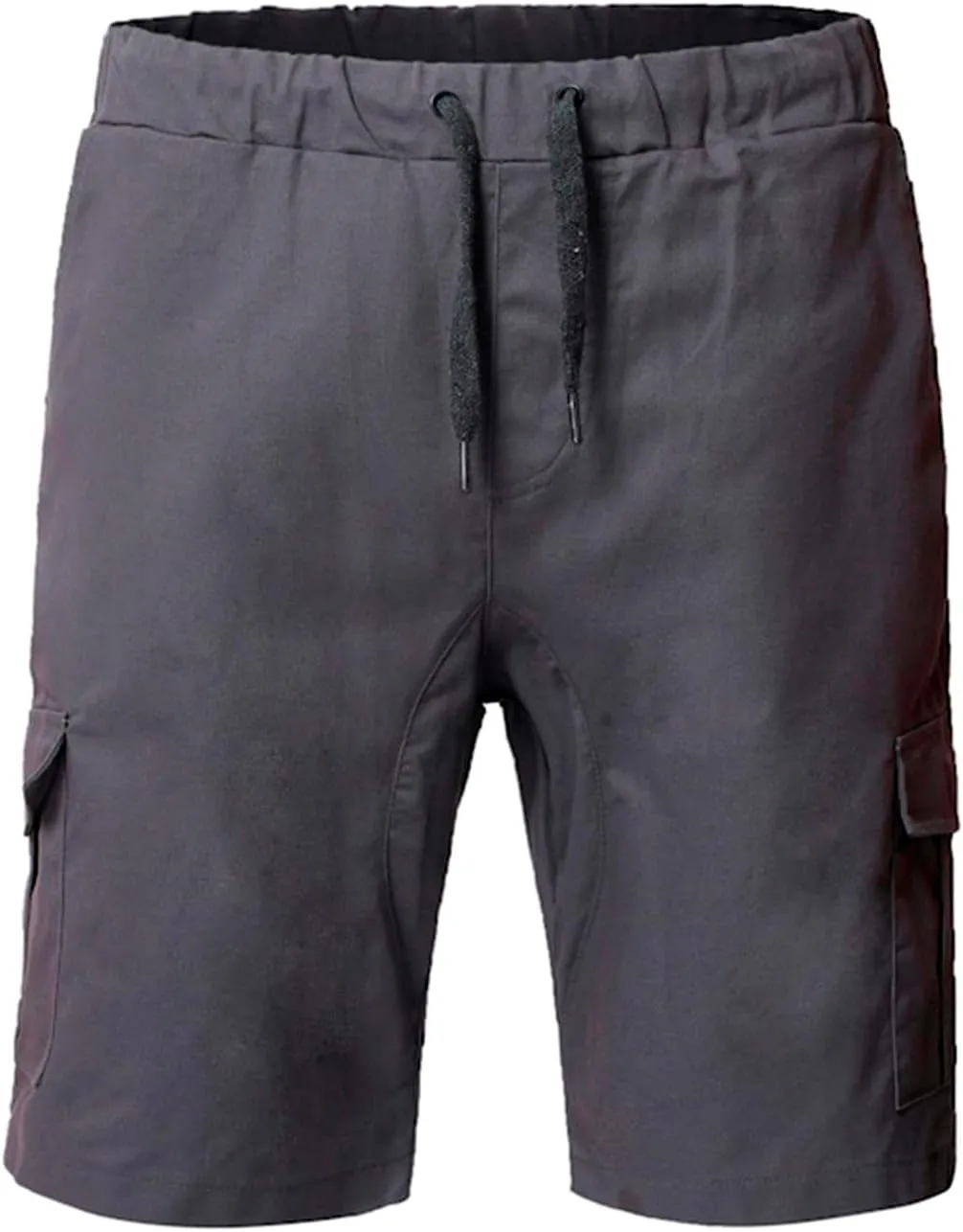 Muscularfit 6 Inch Inseam Shorts Men Cotton Linen Shorts with Pockets Slim Fit Drawstring Elastic Waist Summer Beach Shorts