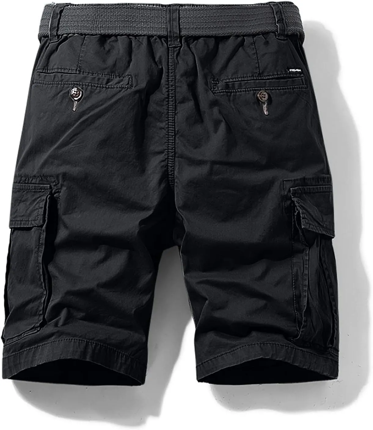 Muscularfit Linen Shorts Men 2023 Regular and Big & Tall Fashion Outdoor Cargo Shorts Summer Drawstring Elastic Waist Shorts